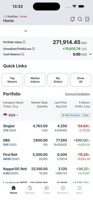 UTRADE SG screenshot 2