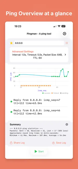 Pingman - A Ping Tool screenshot 1