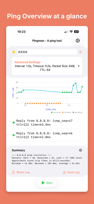 Pingman - A Ping Tool Screenshot 1 of 8