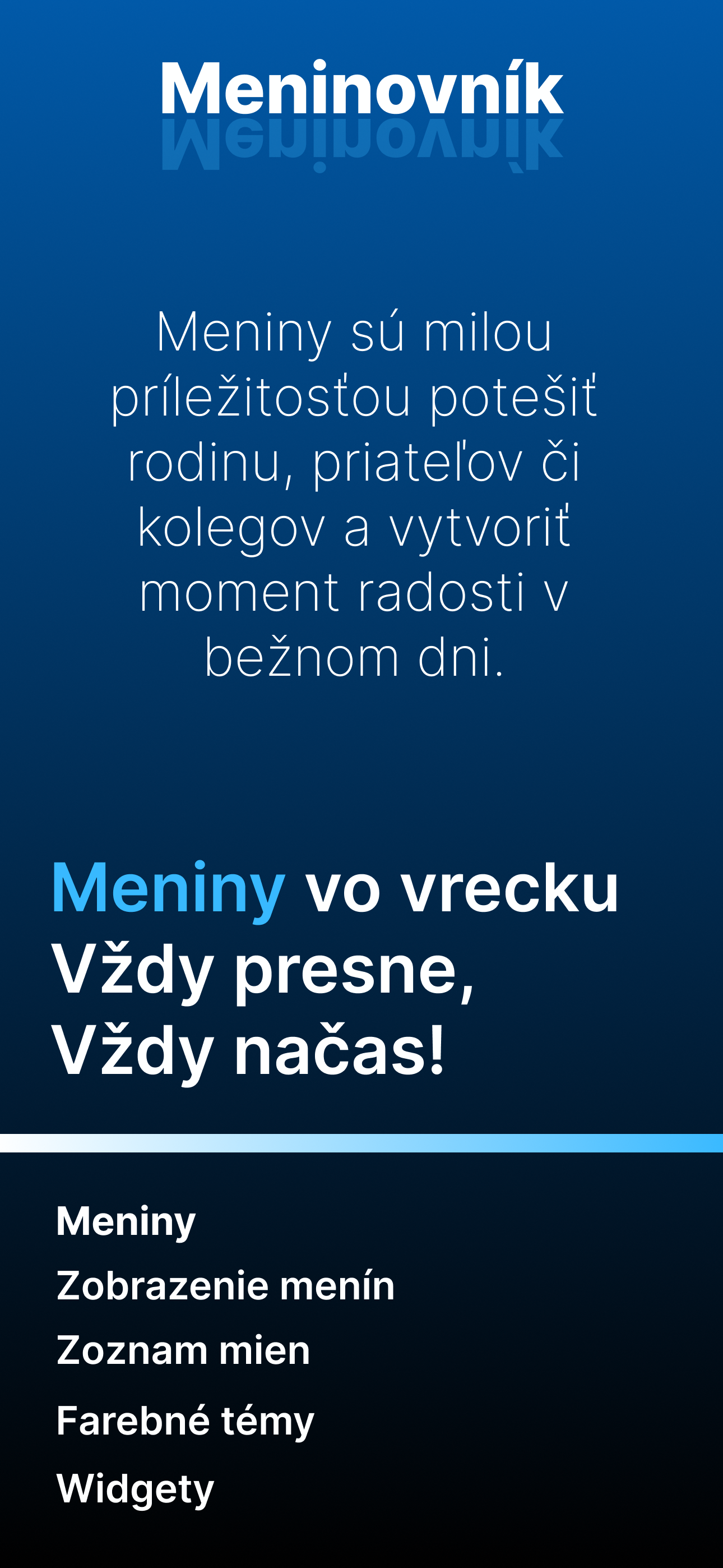 Meninovnik Meniny
