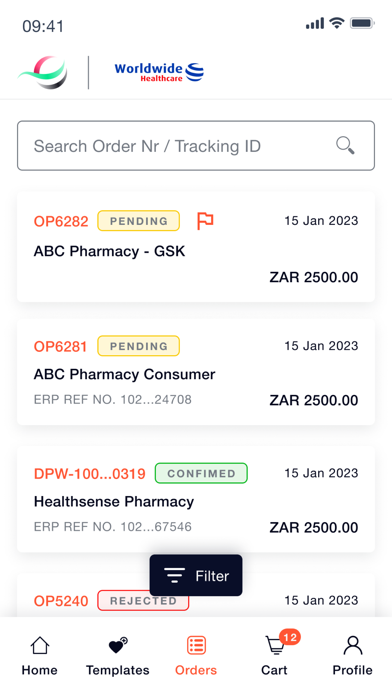 Screenshot 2 of Trade Order Portal App
