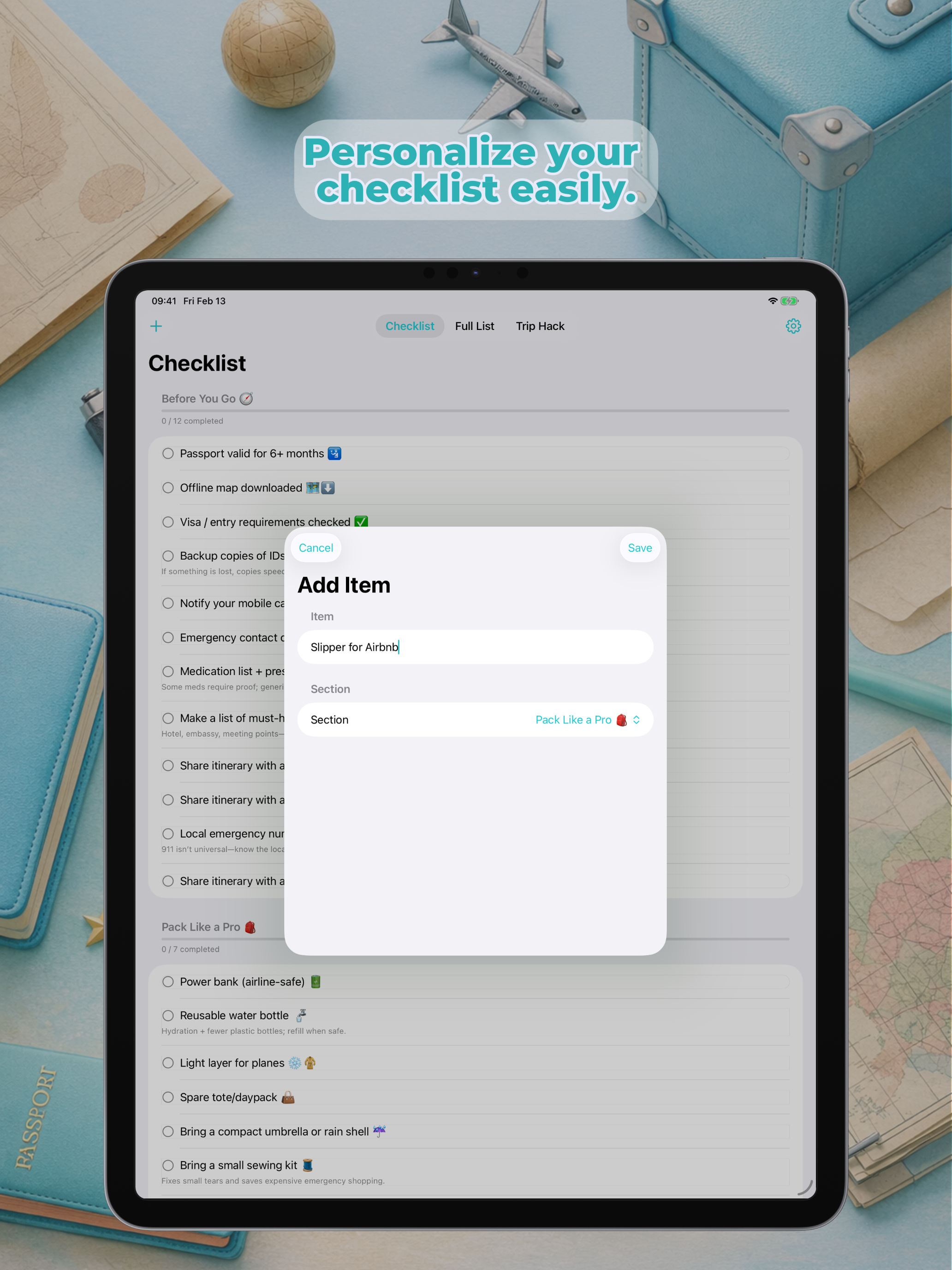 Trip Checklist screenshot 14