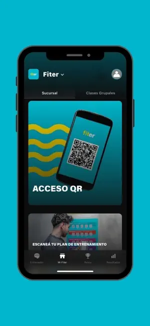 Fiter App iPhone screenshot 1
