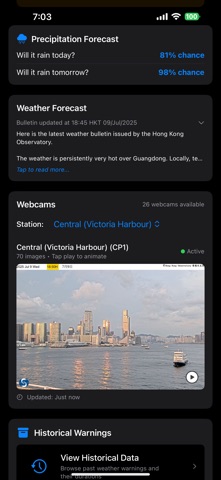 Hong Kong Warnings screenshot