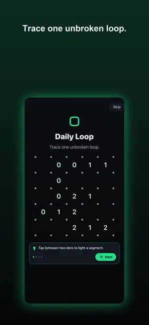 Daily Loop: Slitherlink screenshot 1