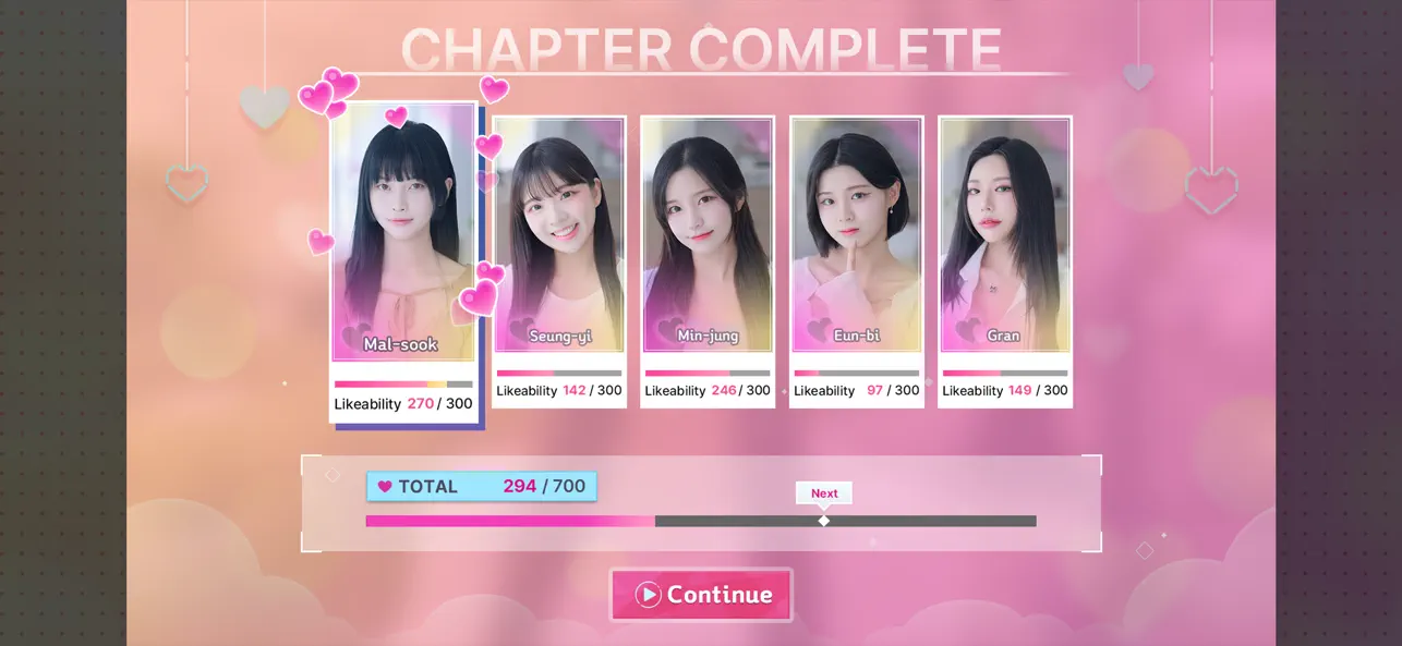 Five Hearts Under One Roof Hack screenshot 5 - game app interface