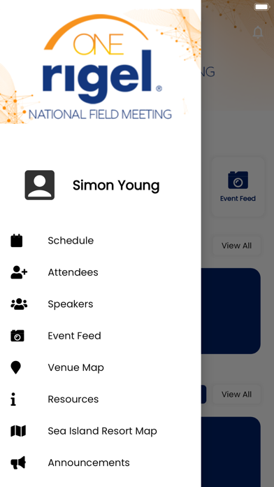 Rigel Event App Screenshot