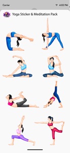 Yoga Sticker & Meditation Pack screenshot #2 for iPhone