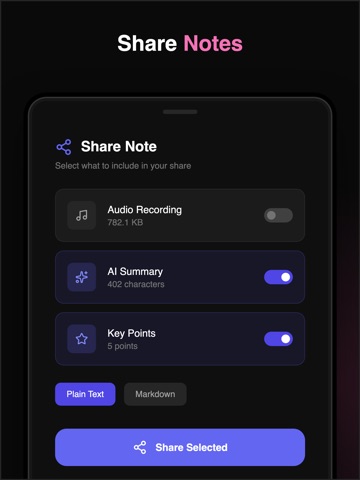 AI Note Taker・Meeting Notes iPad screenshot