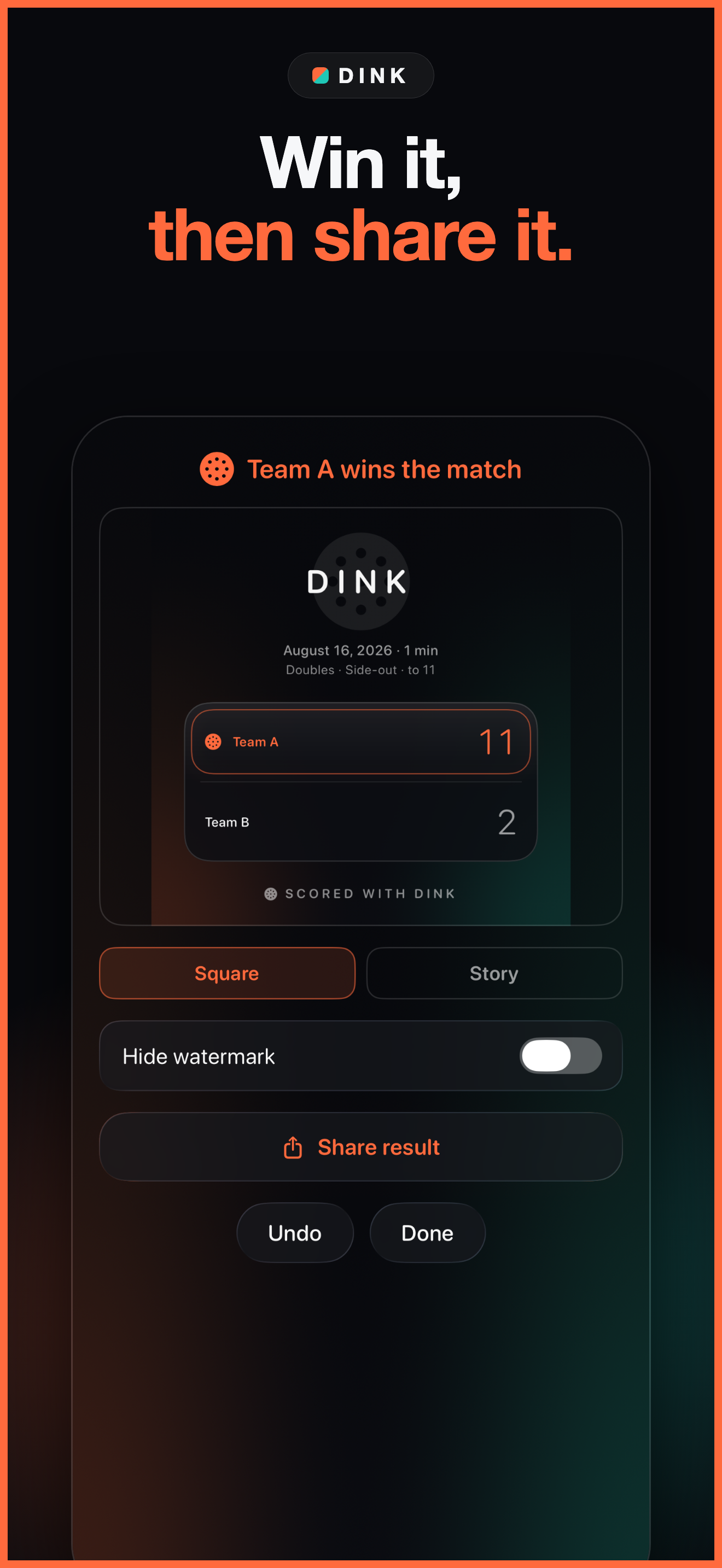 Pickleball Score Keeper Dink screenshot 3