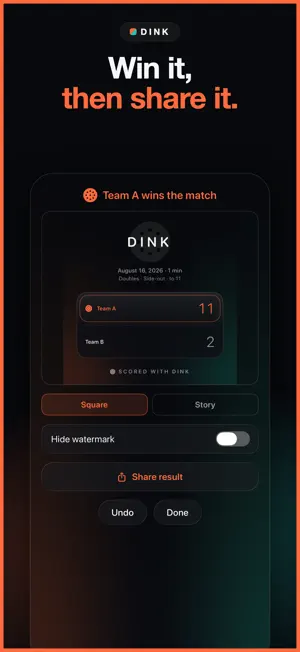 Pickleball Score Keeper Dink screenshot 3
