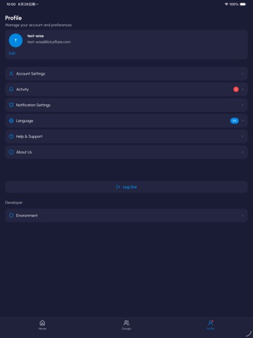 NomadWise iPad screenshot