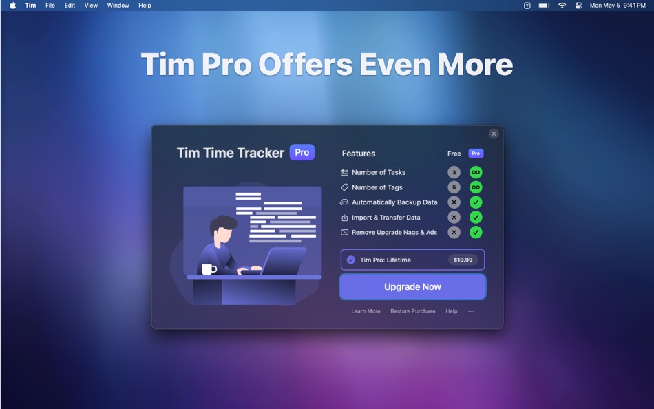 #7. Tim ∙ Time Tracker (macOS) 由: Neat Software Co.