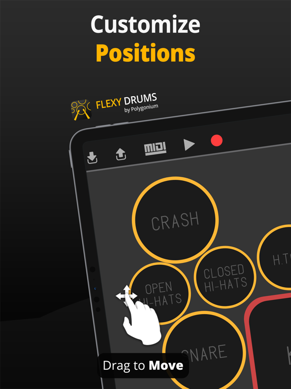Screenshot #4 pour Flexy Drums: Ultimate Drum Set