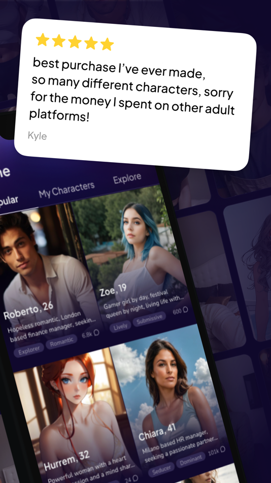 #2. Fling AI Character & Roleplay (iOS) 由: Pixery Bilgi Teknolojileri
