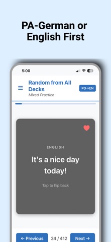 Deitsh Flashcards app screenshot 2