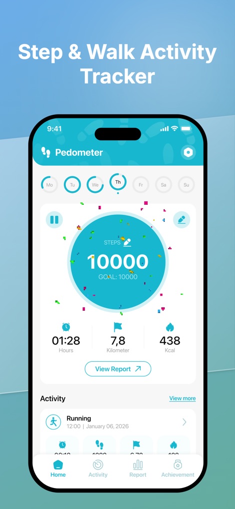 Step - Counter: Pedometer - Health & Fitness App | MWM