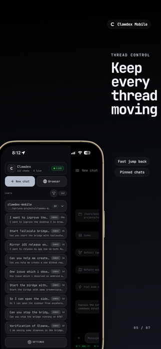 Clawdex: Code from Phone Screenshot 5 of 7