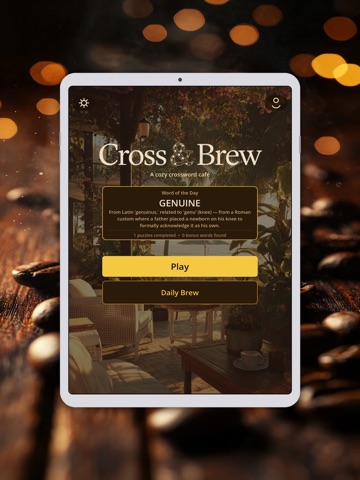 Cross & Brew iPad screenshot