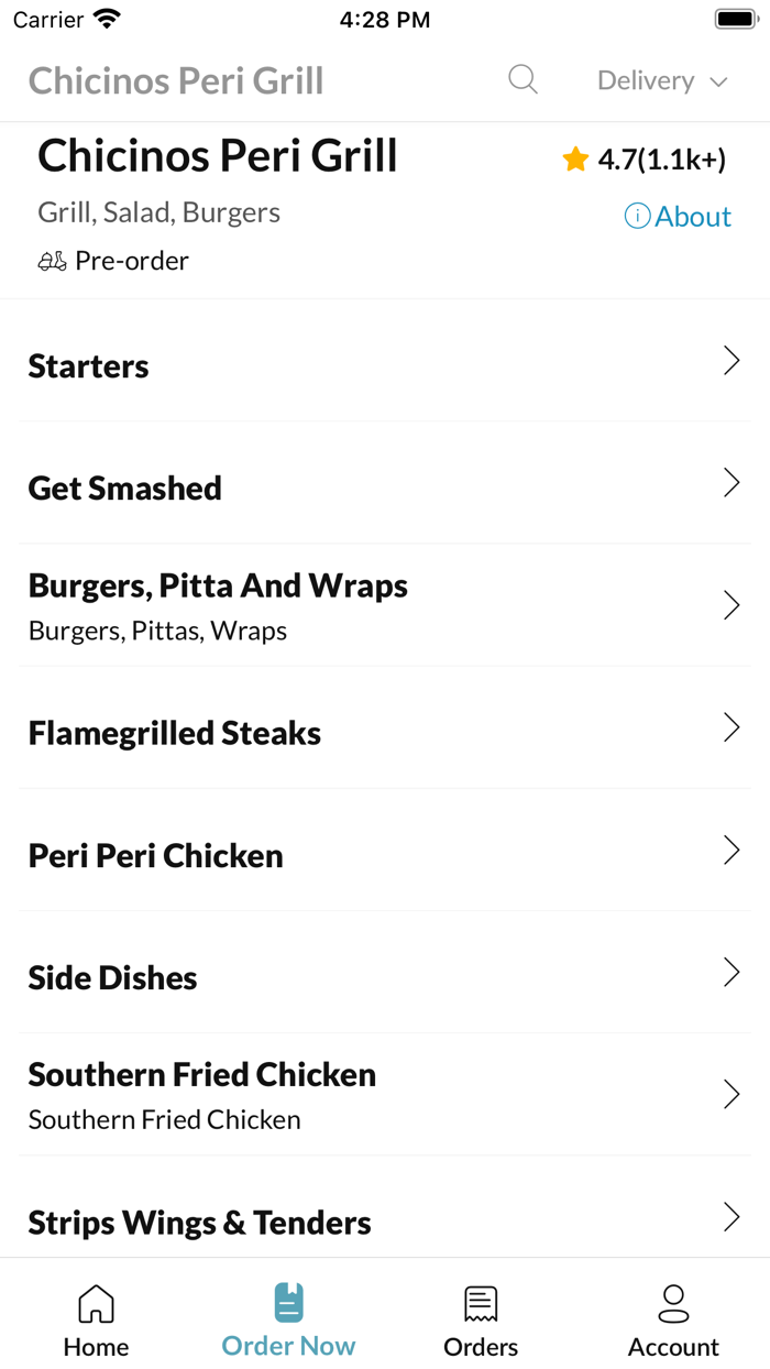 Chicinos Peri Grill Knutsford