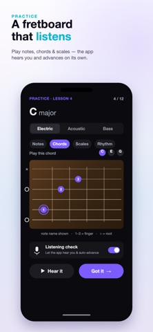 Guitar Mentor: Chords & Lesson iPhone screenshot