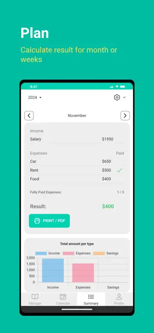 Monthly Bill Planner screenshot 3