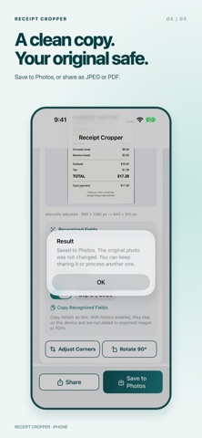 Receipt Cropper Screenshot 5 of 5