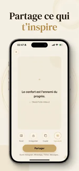 Parenthèse: Citation du jour iPhone screenshot 5