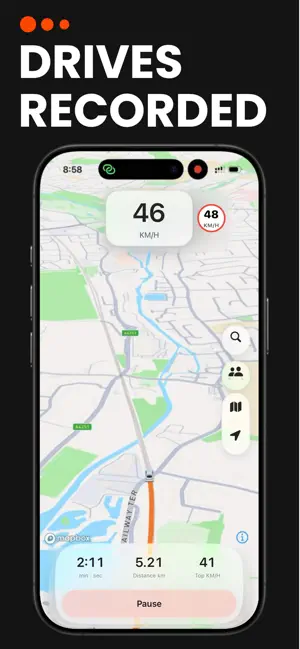 Open Road: Speed Tracker GPS screenshot 2