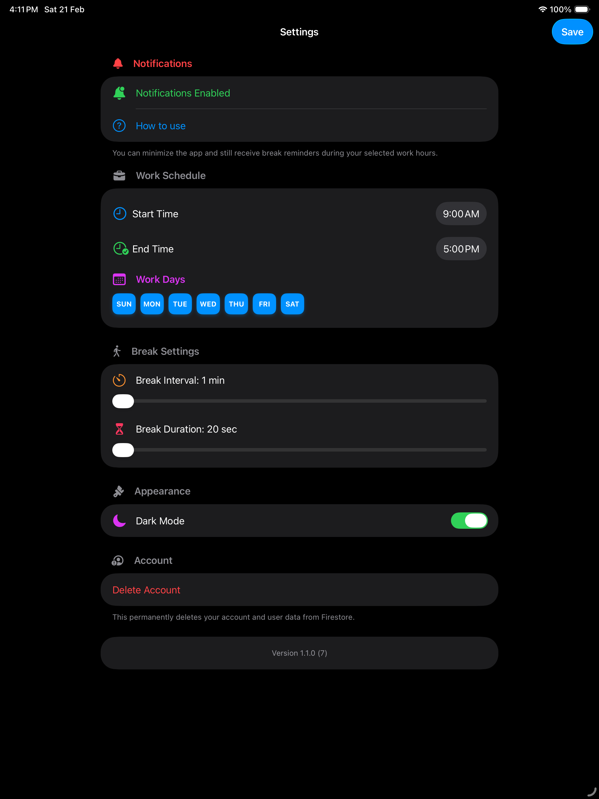 Blink Timer