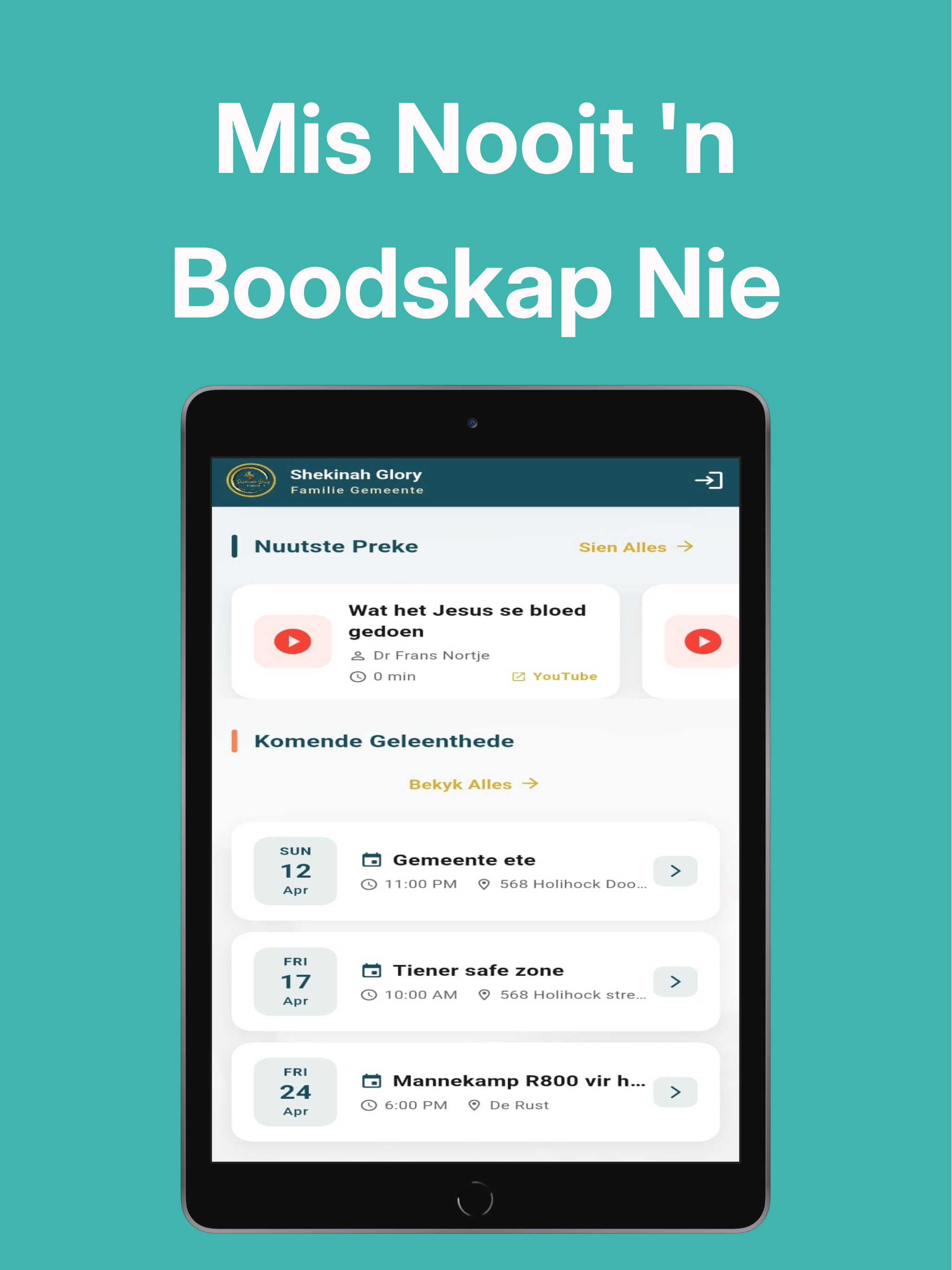 Shekinah Family App