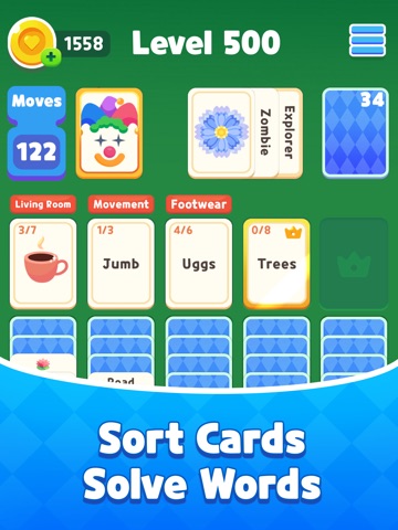 Word Solitaire: Card Puzzle iPad screenshot