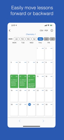 Class Planner (cloud) iPhone screenshot