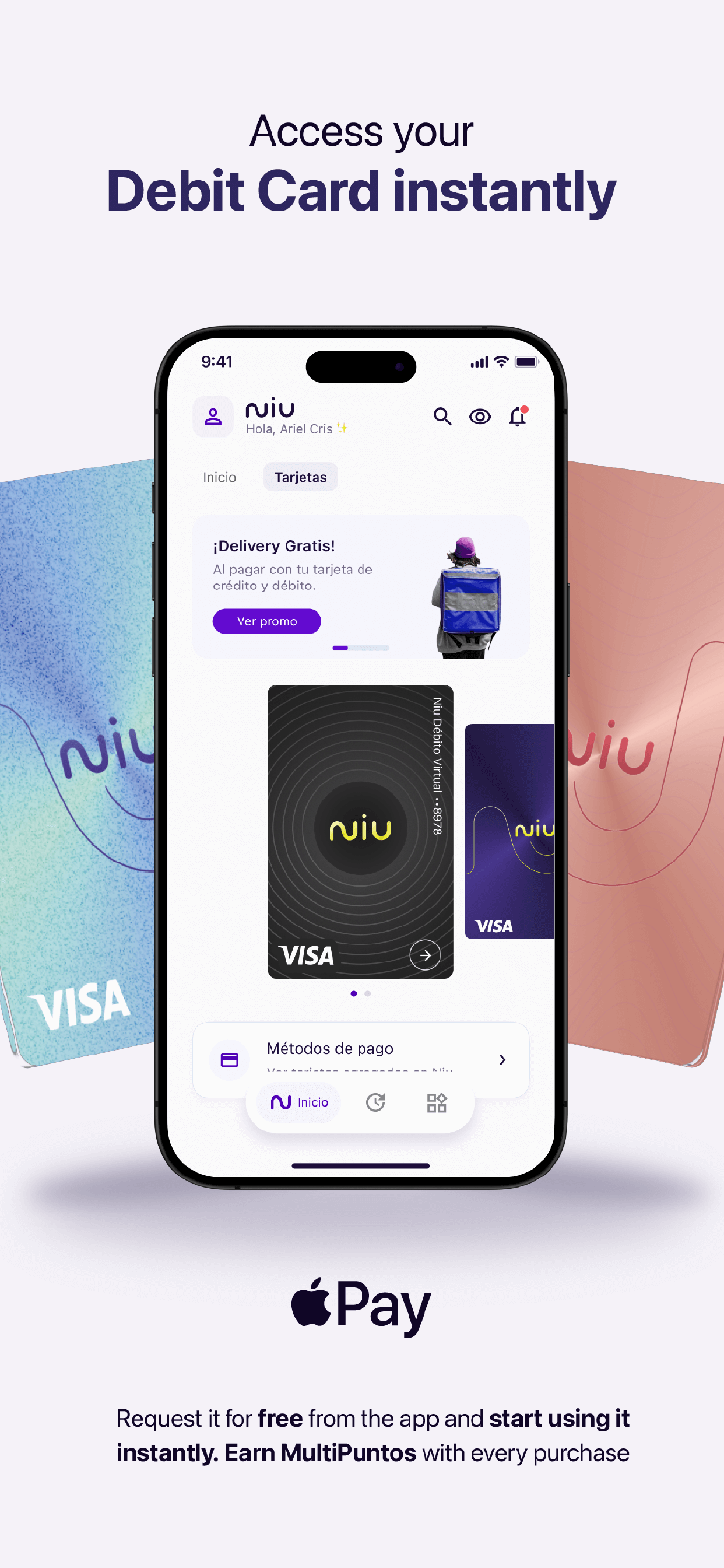 Niu: Tu dinero, tarjetas y más