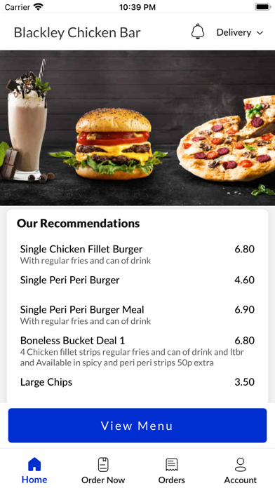 Blackley Chicken Bar. Screenshot