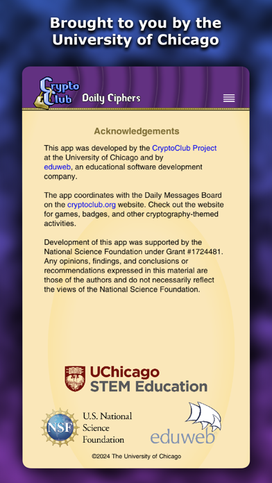 CryptoClub Daily Ciphers Screenshot