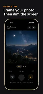 DimCamera: Black Screen Camera screenshot 1