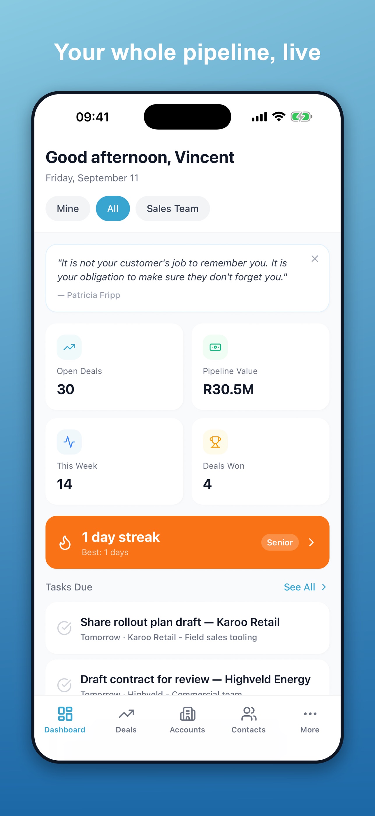 Screenshot 1 of DealFunnel CRM