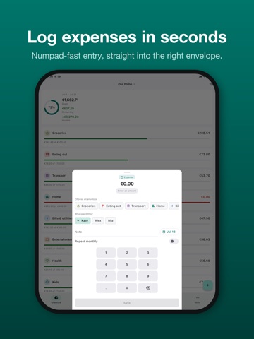 Bill Tracker: Budget Planner iPad screenshot