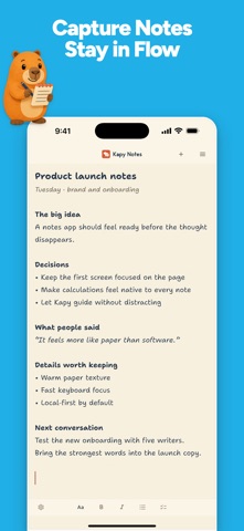 Kapy Notes - Memo & Calculator iPhone screenshot