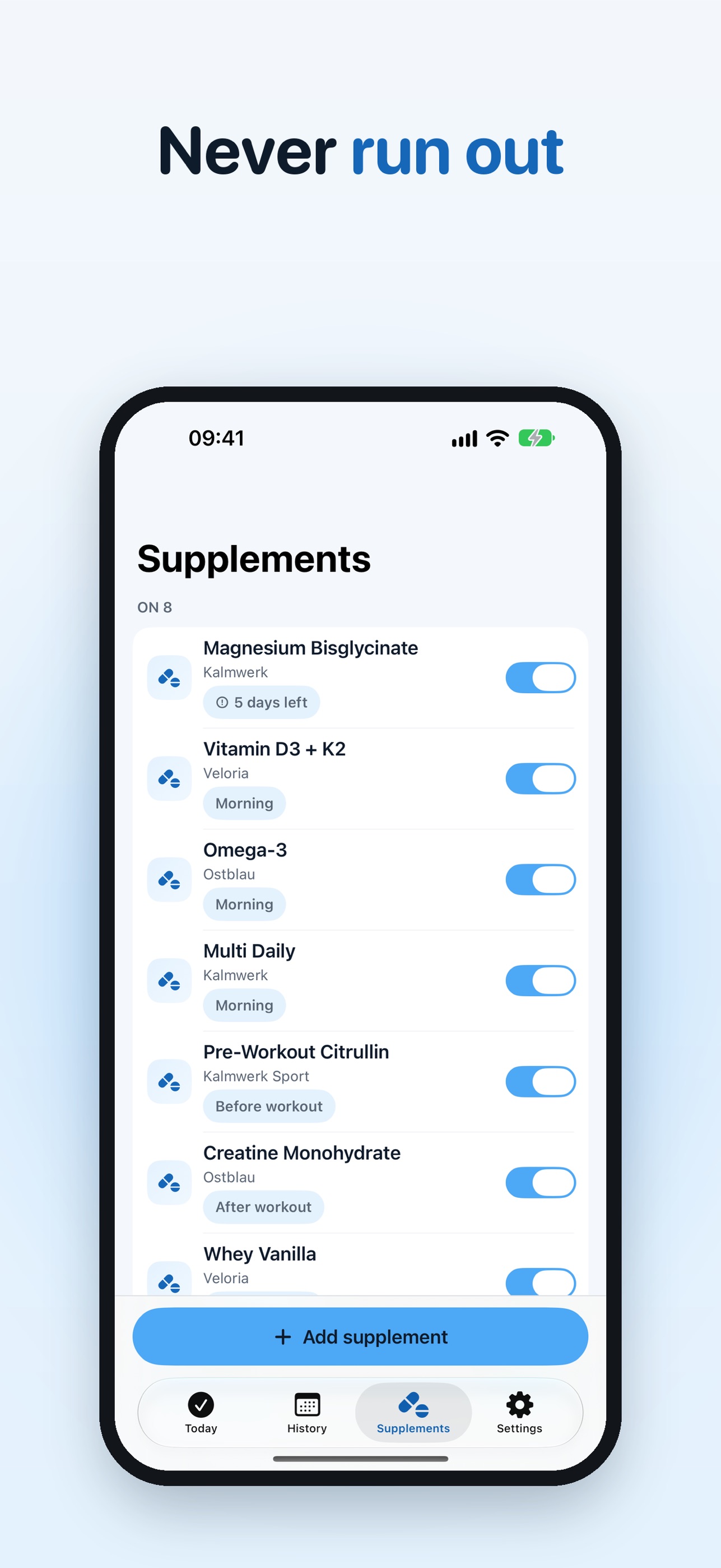 Screenshot 4 of Suppday: Supplement Tracker
