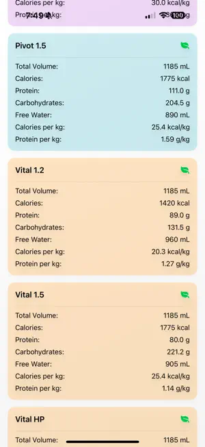 EnteraCalc Bolus screenshot 1