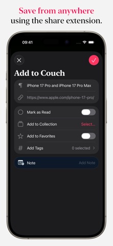 Couch – Read Later Screenshot 9 of 10