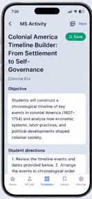 US History Lesson Lab screenshot