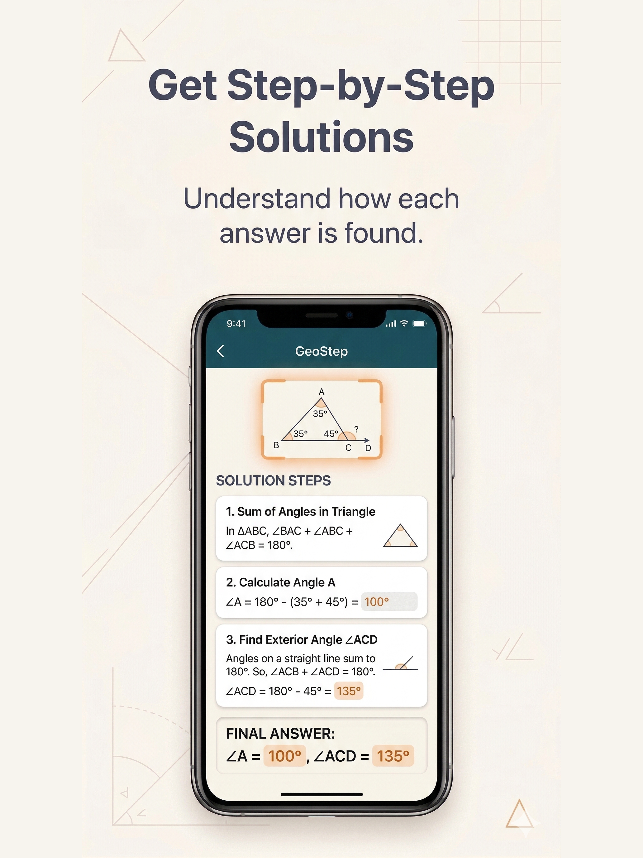 GeoStep: Geometry Solver