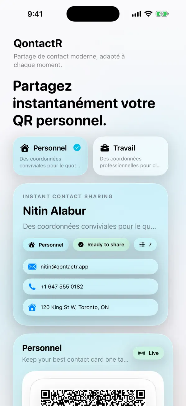 Screenshot #1 pour QontactR