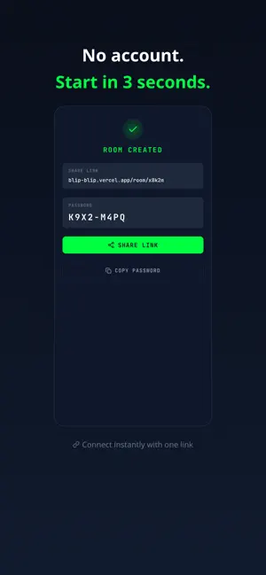 BLIP — ephemeral chat screenshot 2