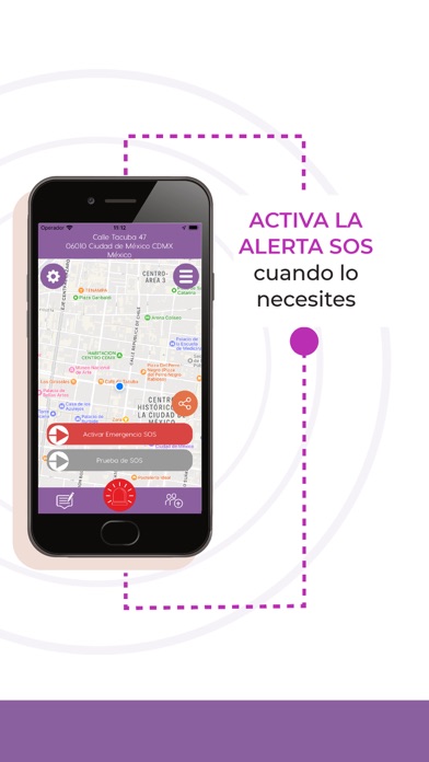 SOSFem - Botón de pánico/SOS Screenshot
