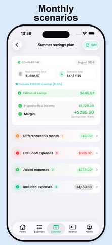 Expenses & Subscriptions iPhone screenshot