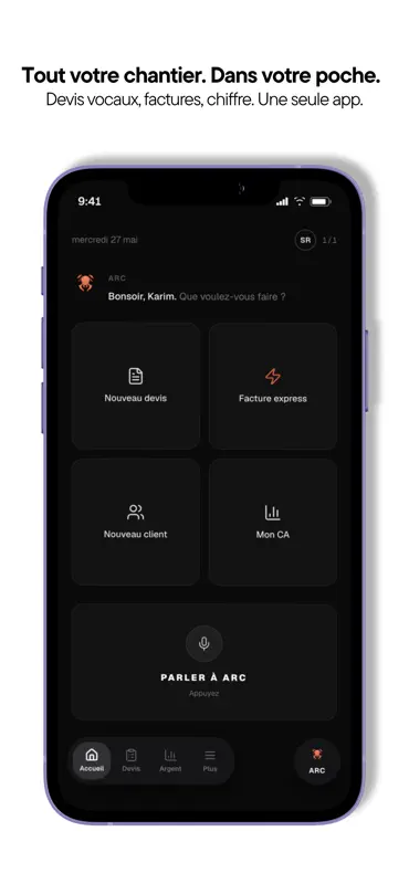KRYVA — Gestion artisan BTP screenshot 2 of 8